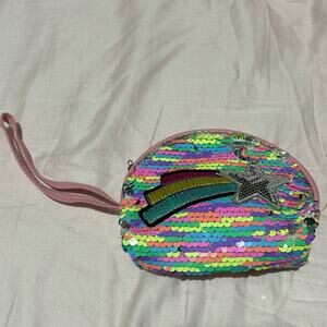 Colorful Sequin Wristlet with Star Design